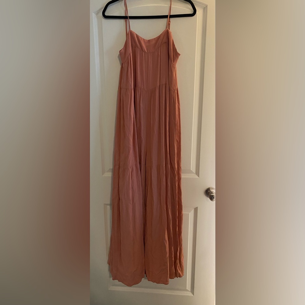 Pink wide leg jumpsuit